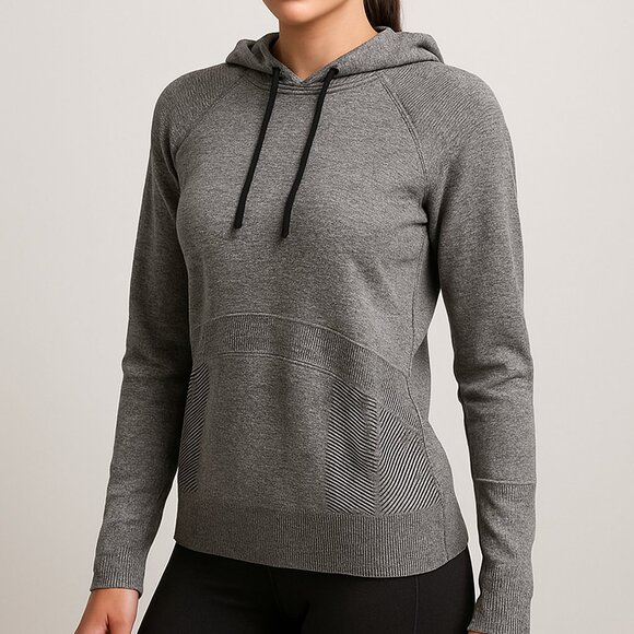 RBX Tops - RBX Gray Seamless Active Hoodie‎